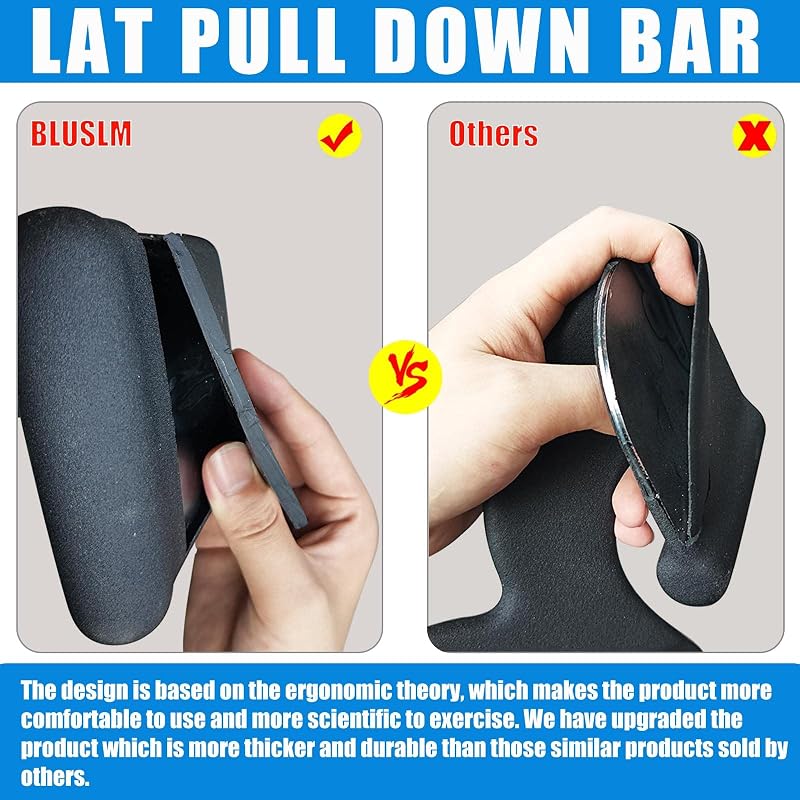 Lat Pulldown Bar Attachment for Cable Machine - V-Bar Pronation Grip (Variation BL05)