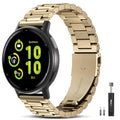 EverAct Compatible with Garmin Forerunner 165 Band/Forerunner 55/245/645/570-42mm, 20mm Stainless Steel Metal Strap Replacement Wristband for Vivoactive 6/5/3/3 Music/Venu Sq 2