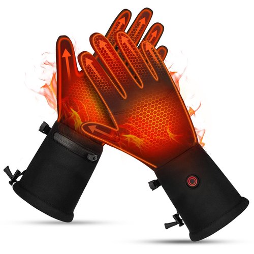 Heated Gloves for Men Women Rechargeable Liner Gloves Thin Heated Running Hiking Gloves Women