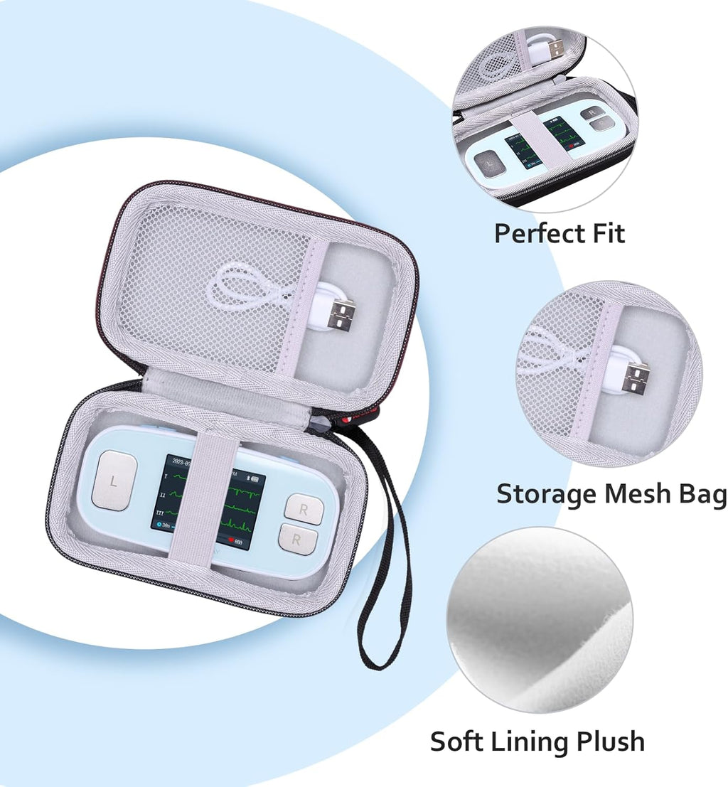 XANAD Hard Case for EMAY 6L Portable ECG Monitor - Durable Protection & Lightweight Design