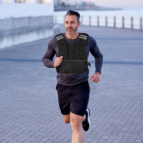 Henkelion Adjustable Weighted Vest - Enhance Your Workout with 4-20lbs Weights | Ideal for Running & Training