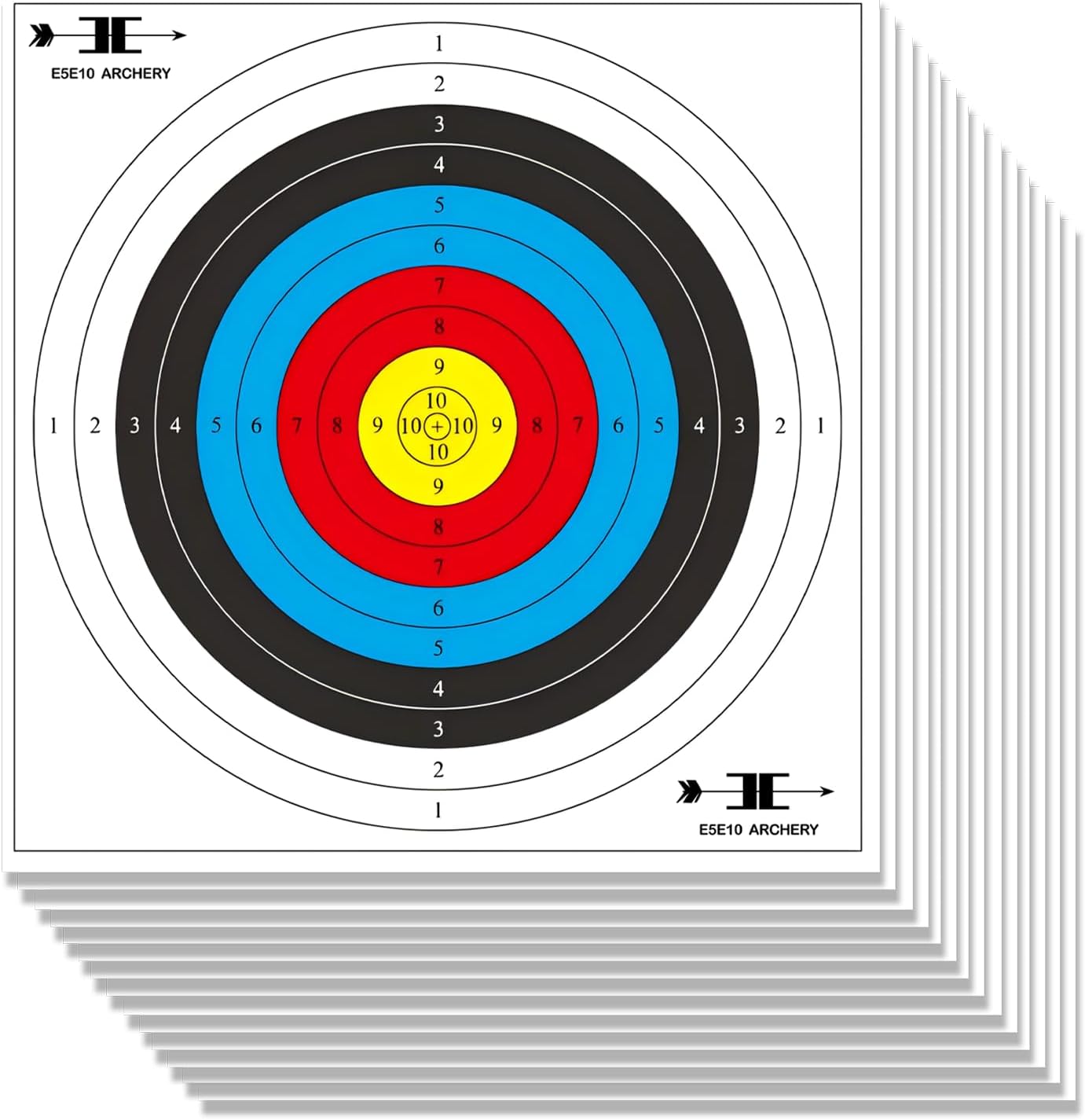 Targets Paper for Archery Shooting - Eco-Friendly Degradable Plastic - 20/40pcs Bow & Arrow Targets | 40cm x 40cm