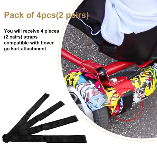 uhzz Adjustable Hoverboard Straps Hoverboard Seat Attachment Straps Hoverboard Replacement Strap Compatible with Electric Self Balancing Scooter Accessories Turn A Hoverboard Into A Go Kart