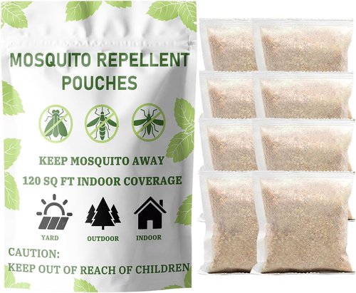 Furiseng Natural Mosquito Repellent - 60-Day DEET-Free Protection | 8 Pack for Indoor & Outdoor Use