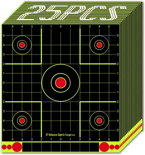 ATFLBOX 12x12 Inch Adhesive Splatter Paper Targets - Perfect for Indoor & Outdoor Shooting | Air Gun, Rifle, Pistol, Airsoft