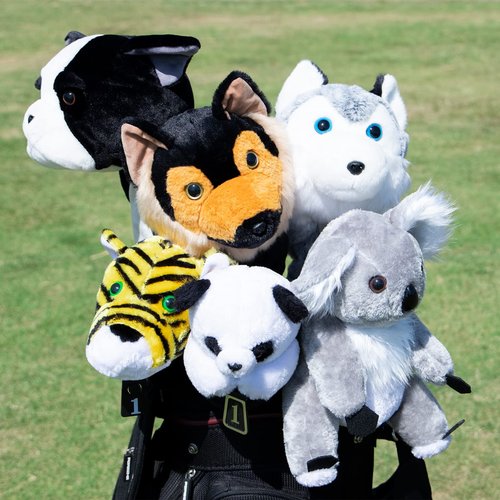 Golf Club Covers - 1pc Lovely Animal Golf Headcover for Drivers - 1 Wood Cover Golf Driver HeadCover fits for Callaway Epic, Taylormade M2 M6, Titleist D2 D3 917 Ping, Winter Driver Head Covers (NO.1)