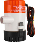 SEAFLO 01 Series 500 GPH Bilge Pump - 12V Marine Submersible Pump with Anti-Airlock Protection | 4-Year Warranty