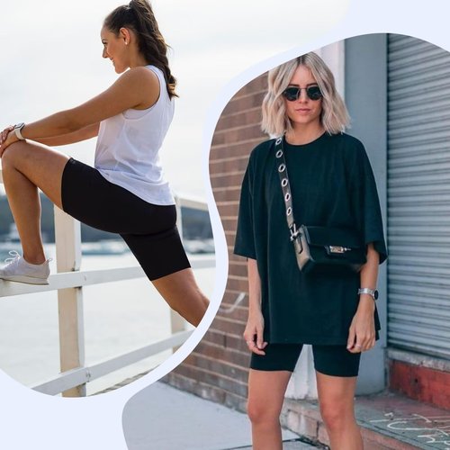 5 Pack Biker Shorts Women - 5"/8" High Waist Spandex Workout Yoga Running Athletic(Black*5,2X_Large)