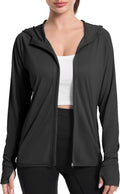 Isnowood Women's UV Sun Protection Hoodie Jacket - Lightweight Long Sleeve UPF 50+ Zip-Up for Outdoor Hiking