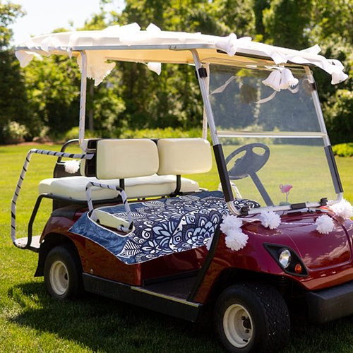 TUYUU Golf Cart Seat Covers/Seat Towel, Breathable Golf Cart Seat Cushions Golf Blanket for EZGO Yamaha Club Cars,Golf Club Car Accessories