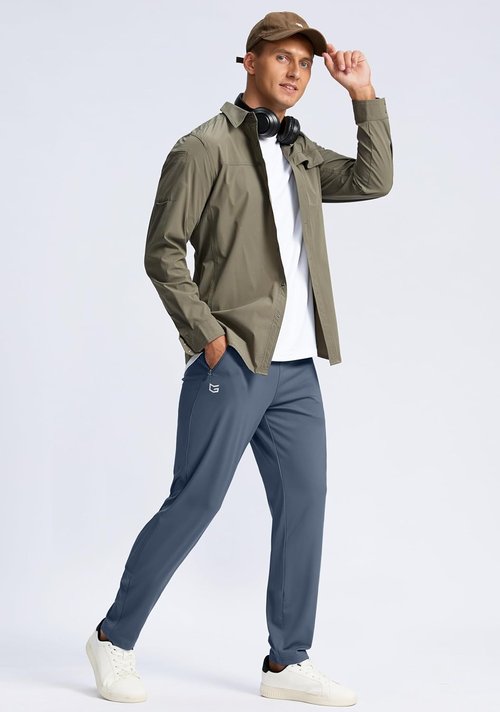 G Gradual Men's Athletic Sweatpants - Tall Joggers with Zipper Pockets | 30"/32"/34"/36" Inseam