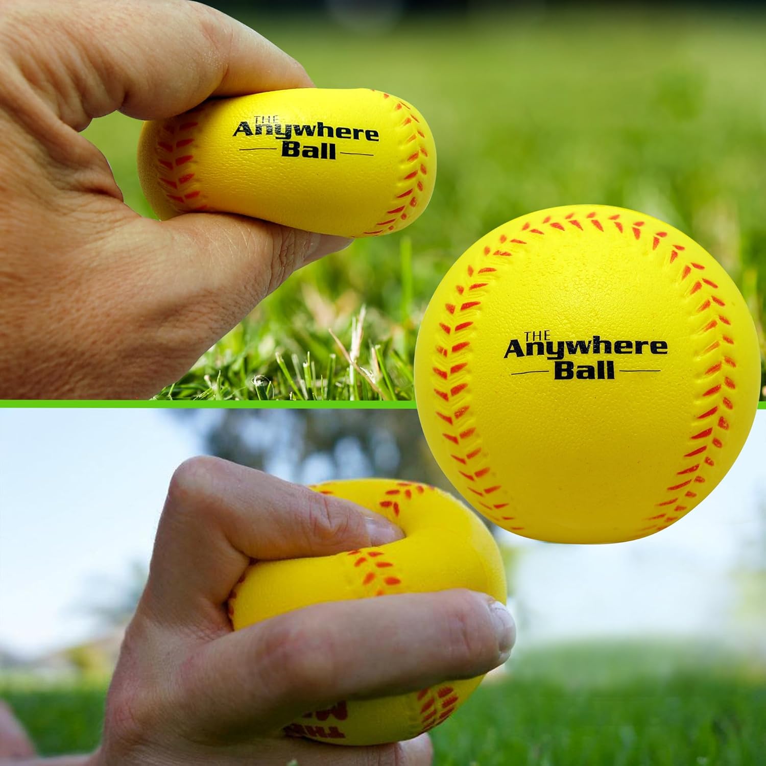 Thin Air Brands Anywhere Ball - Foam Training Baseball/Softball (12 Pack) | Perfect for All Skill Levels
