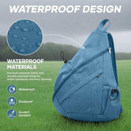 bluterm Pickleball Bag for Women Men, Crossbody Sling Bags Pickleball Paddle Bag Should Chest Bags Backpack