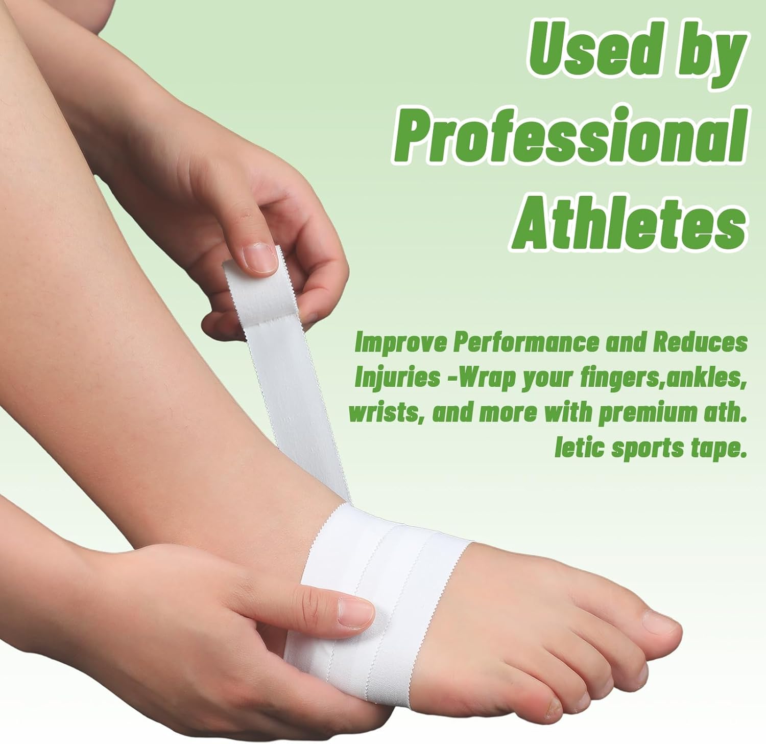 Threlaco Athletic Porous Tape - 1" Wide x 10 Yards | Medical Adhesive for Sports & Muscle Support