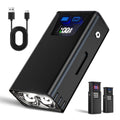 Rechargeable EDC Flashlight 1200 Lumens，Mini Flat LED Flash Light with Magnetic Base，USB-C Charging Pocket Flashlight,8 Modes Flashlight,IPX6 Waterproof for Home, Camping and Emergencies(Black)