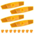 4 PCS Bicycle Wheel Spoke Reflectors Accessories, Bike Front and Rear Reflectors Mountain Bike Safety Warning Reflectors for Night Cycling, Handlebar, Seatpost Bike Front and Rear Reflectors