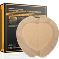 Everlit Sacrum Foam Dressing 7" x 7" | Highly Absorbent Waterproof Adhesive Bandage, 10 Pack