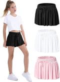 EXARUS Girls Butterfly Shorts - Flowy Athletic Dance Skorts for Teens | Preppy Outfit for Ages 6-14