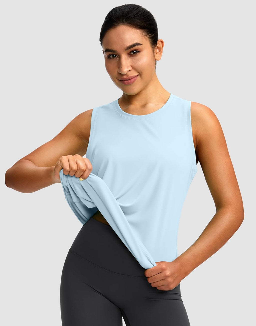 Skiennix Women's Racerback Workout Tank Tops - Sleeveless Loose Fit for Yoga & Gym Activities