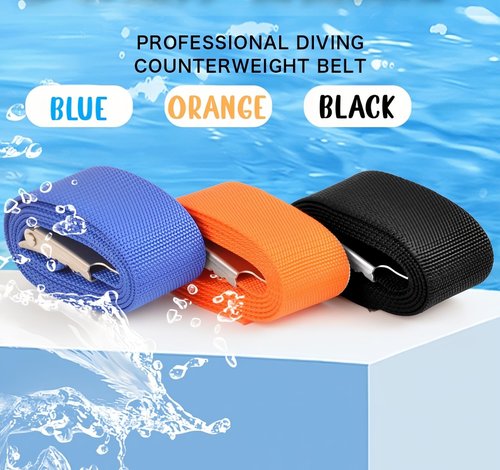 VILEMALEN Dive Weight Belt - Secure and Adjustable Scuba Diving Belt, Black