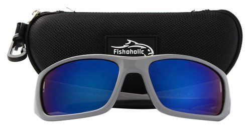 Fishoholic Pro Series Polarized Fishing Sunglasses with Rubber - UV400 Sun Protection Fishing Gift