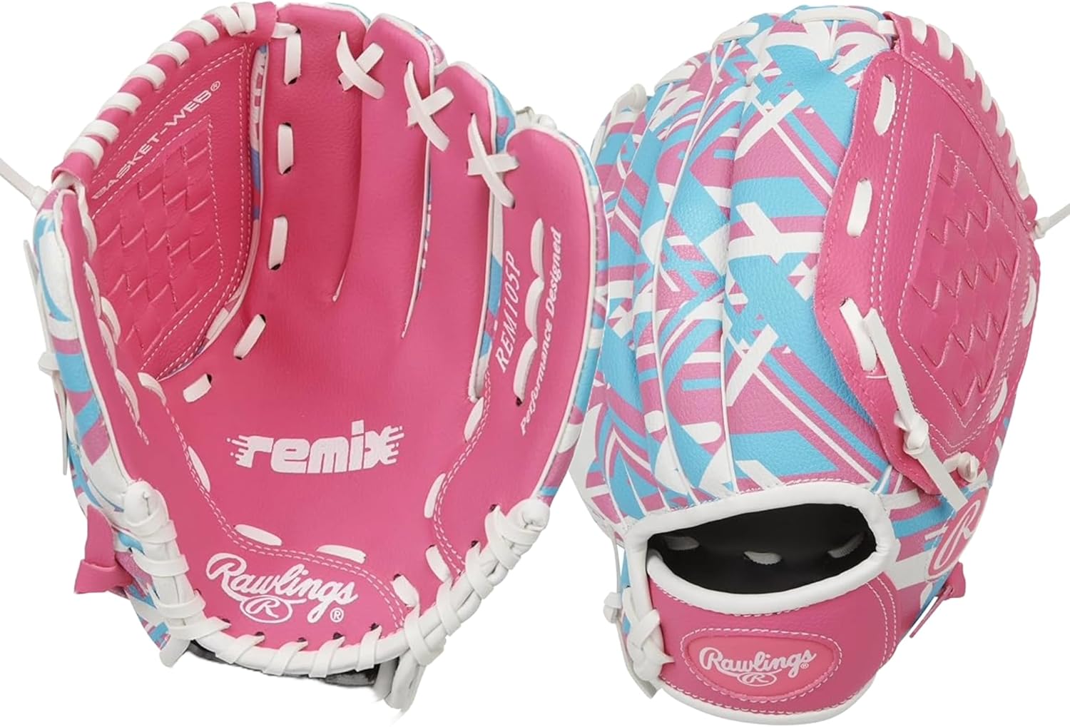 Rawlings | Remix T-Ball & Youth Baseball/Softball Glove | Sizes 9" - 10.5"