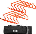 GHB Agility Hurdles - 8" Speed Training Equipment Set with Detachable Design & Carry Bag for Athletes