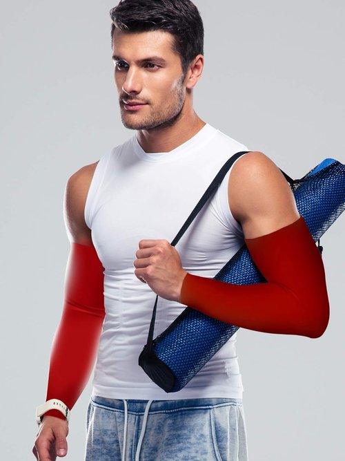 Bememo UV Protection Arm Sleeves - 12 Pairs of Long Cooling Covers for Unisex Wear