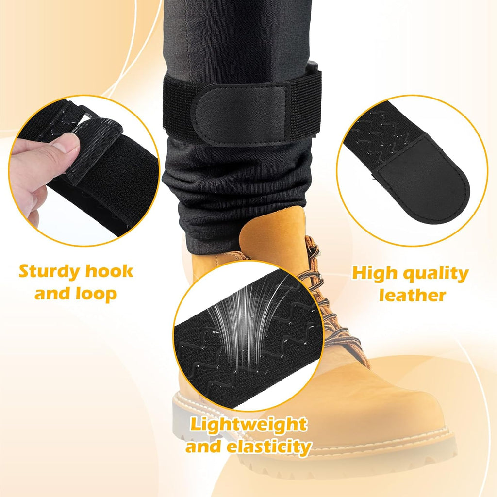 Skiennix Boot Belt Strap - Adjustable Elastic Bands for Cowboy Boots | 2 Pcs Lengthened & Widened