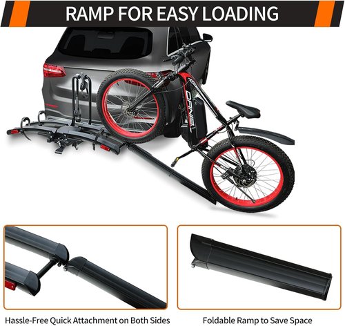 Bike Rack by [Brand Name] - 2-Inch Receiver Hitch Rack for 2 Bikes | 200 lbs Capacity, Fat Tire Compatible