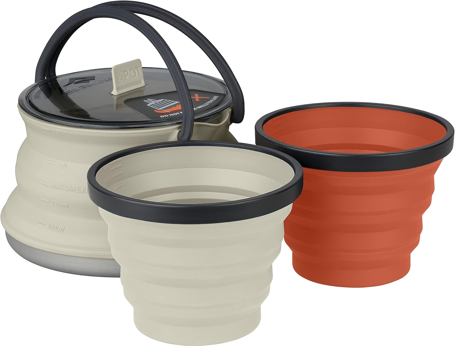 Sea to Summit X-Pot Collapsible Kettle & Mug Set - Perfect for Backpacking & Camping