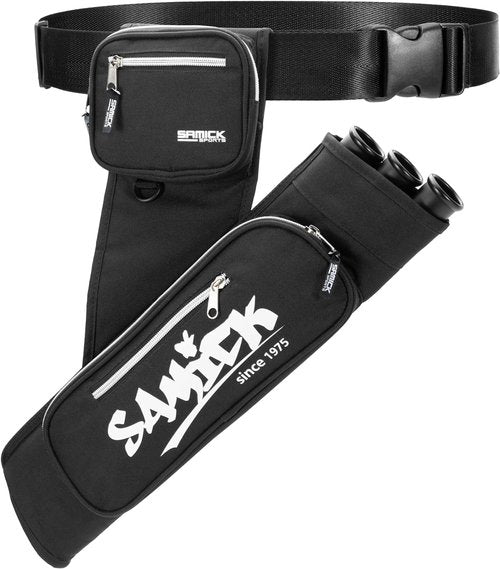 Archery Arrow Quiver - Adjustable Waist Quiver with 3 Removable Tubes & Pockets | Perfect for Hunting & Target Practice