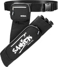 Archery Arrow Quiver - Adjustable Waist Quiver with 3 Removable Tubes & Pockets | Perfect for Hunting & Target Practice