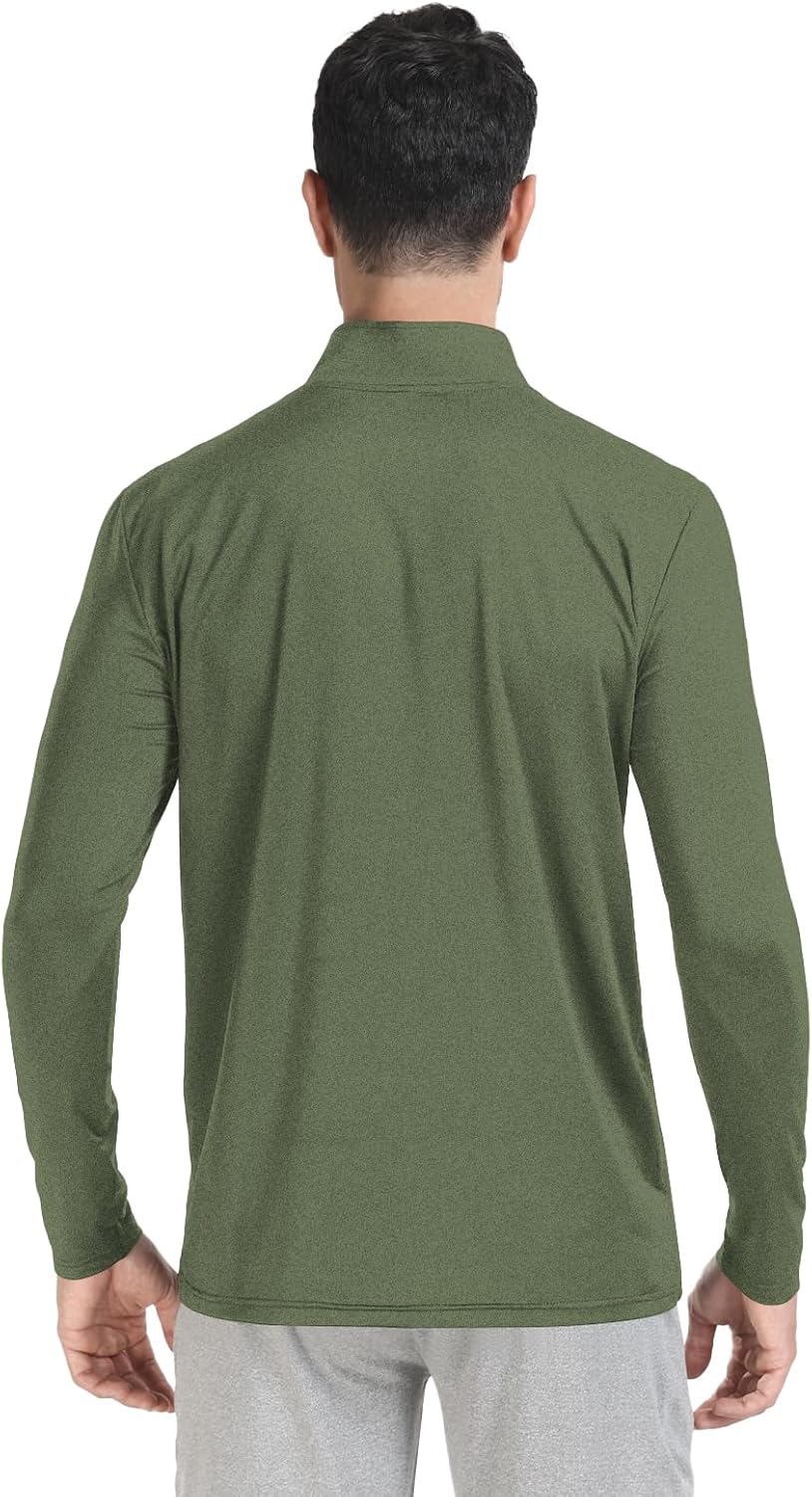 Skiennix Men's Quarter Zip Pullover - UPF 50+ Moisture-Wicking & Breathable Golf Shirt
