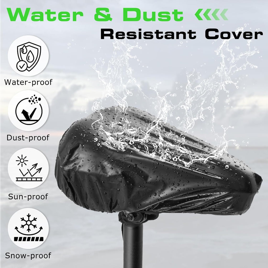 Zacro Bike Seat Cushion - Gel Padded Cover for Ultimate Comfort | Fits Peloton & Indoor/Outdoor Bikes