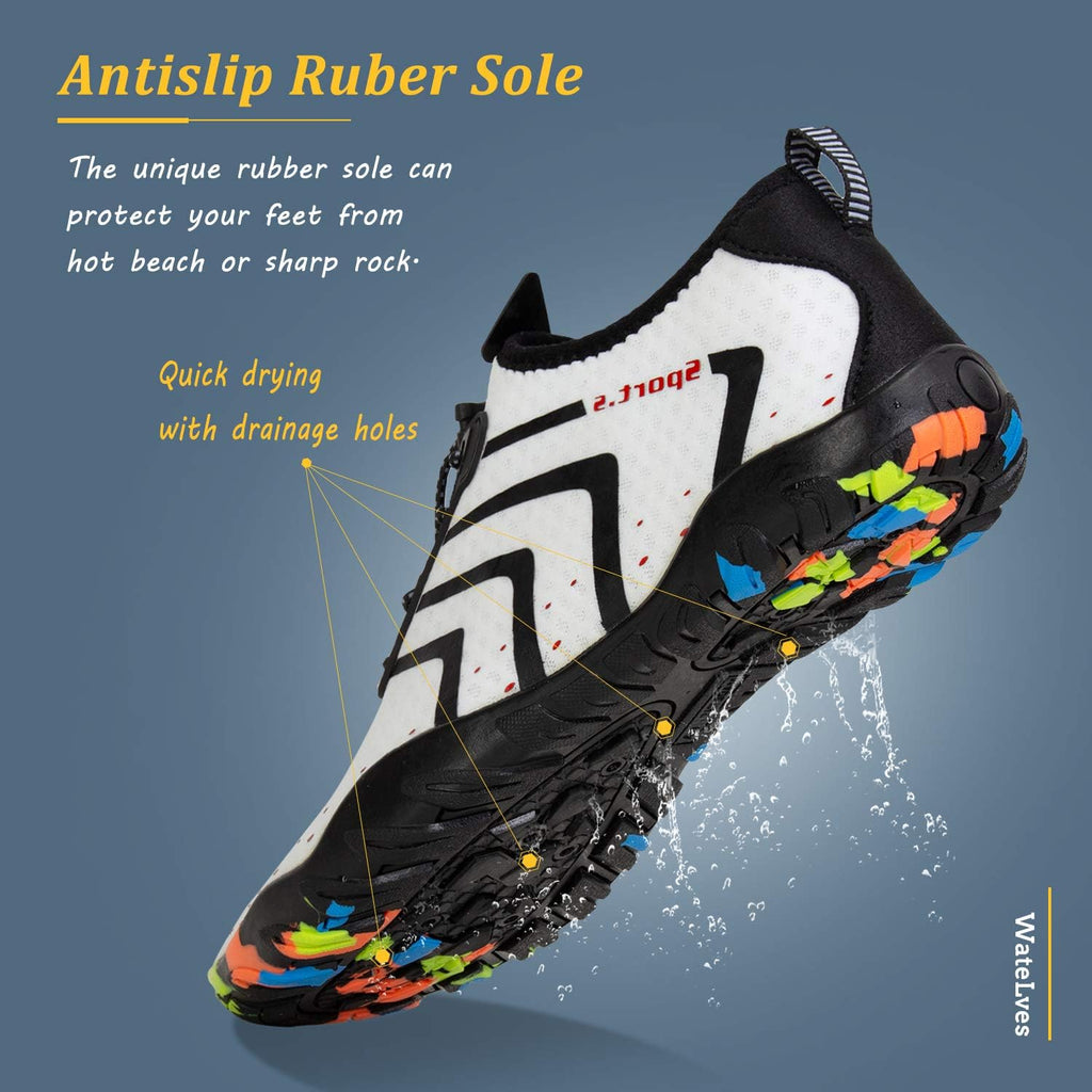 WateLves Water Shoes - Quick-Dry Barefoot Swim Shoes for Men & Women | Ideal for Beach & Yoga