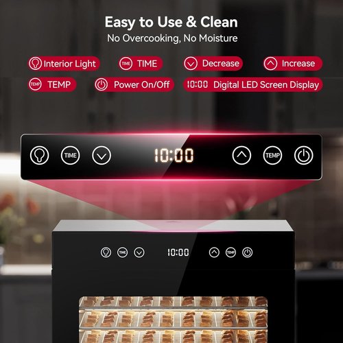 Excalibur Food Dehydrator | Powerful 8-Tray Machine with Adjustable Temperature & 48-Hour Timer for Jerky, Fruits, Herbs