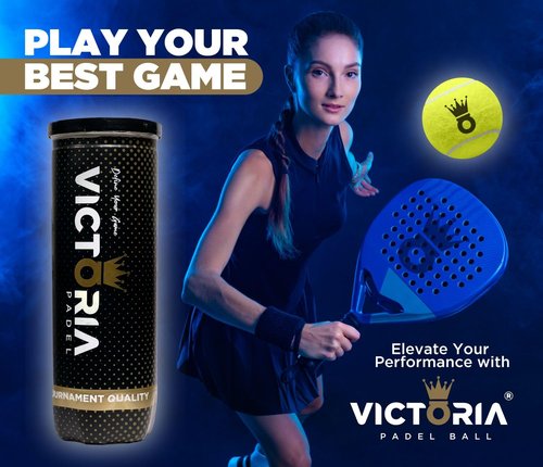 Victoria Padel Ball – Professional Padel Ball Certified by FIP – Durable Padel Balls with Consistent Bounce – Premium Felt for High Performance – Tube of 3 Tournament-Ready Balls (1 Pack)