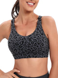RUNNING GIRL High Impact Sports Bra - Racerback Workout Crop Top for Women | Push-Up Design