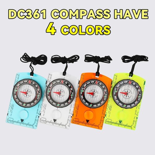 Compass Hiking Survival | Wilderness Navigation Compass for Kids - Magnetic Gear Set for Camping & Backpacking
