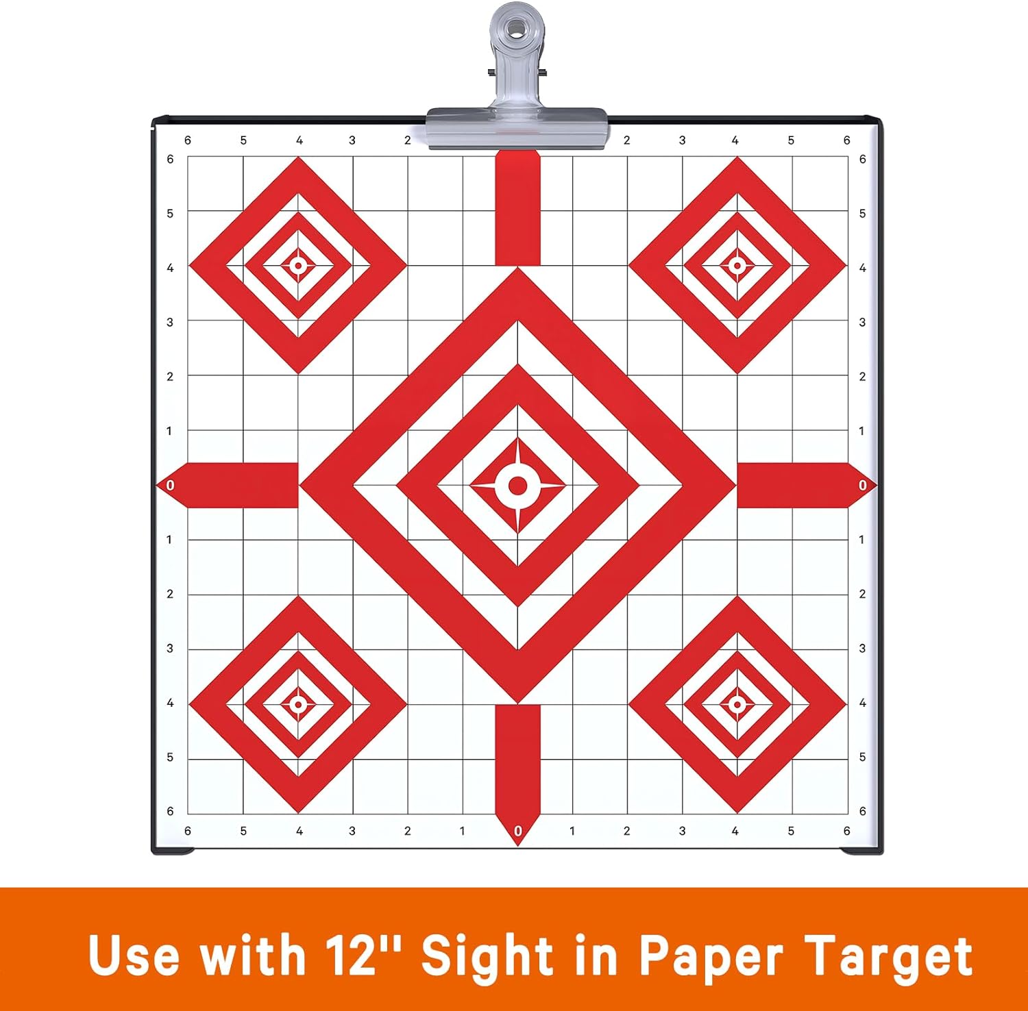 Pellet Gun Target Trap - 12 Paper Targets & 4 Resetting Metal Targets for Airgun & Rifle Practice