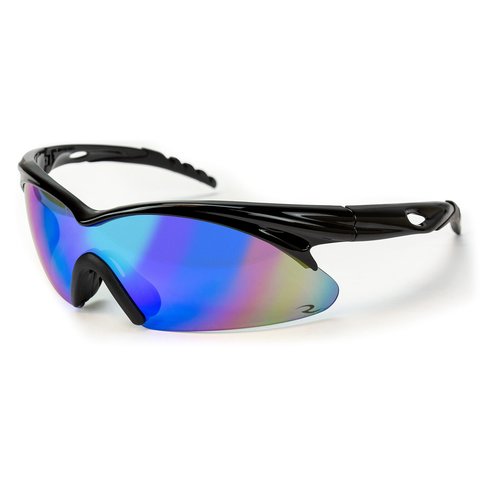 Radians Shift Interchange Shooting Glasses (5 Interchangeable Lenses), Black Frame/Clear, Copper, Amber, Orange, One Size