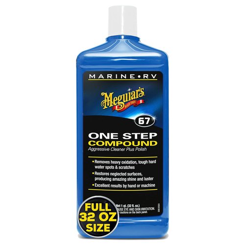 Meguiar’s Marine/RV One Step Compound - Restore Color & Shine | 32 Oz for Fiberglass Gel Coat