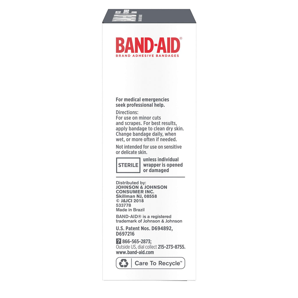Band-Aid Brand Tough Strips Adhesive Bandage for Minor Cuts & Scrapes, All One Size, 20 ct (Pack of 2)