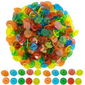 GXXMEI 200PCS Plastic Round Transparent Golf Ball Position Markers for Golf and Baseball (5 Color, 24mm)