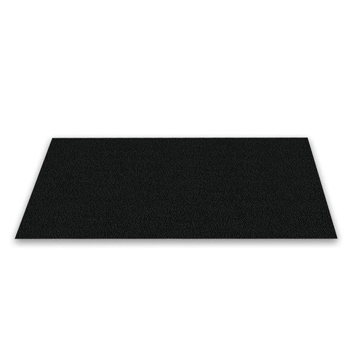Heavy Duty Gym Flooring Mat - 3.5' x 6' x 3/4" Thick Rubber Mat - Solid Black - Ideal for Home Gyms, Commercial Fitness Centers, Workouts, and More