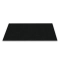 Heavy Duty Gym Flooring Mat - 3.5' x 6' x 3/4" Thick Rubber Mat - Solid Black - Ideal for Home Gyms, Commercial Fitness Centers, Workouts, and More