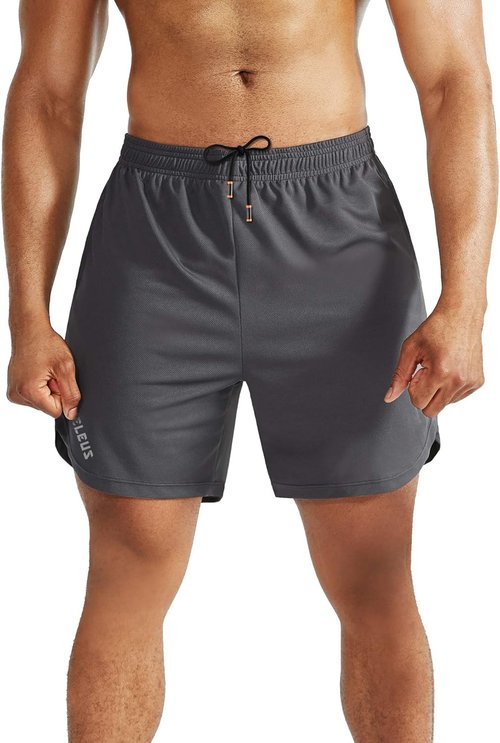 NELEUS Men's 2-in-1 Running Shorts - Dry Fit Workout Shorts with Pockets | Comfortable & Versatile