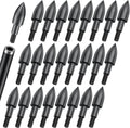 Pawfly Archery Field Tips - 24 Pcs Steel Screw-In Bullet Points for Recurve & Compound Bows | 5/16" Size