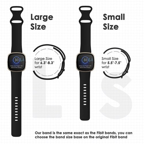 Acrbiutu Silicone Slim Bands Compatible with Versa 2/Versa/Versa Lite/Versa SE, Narrow Thin Sport Wristbands with Metal Buckle for Women Men